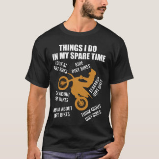 T-shirt Choses que je fais dans mon temps libre pilote de