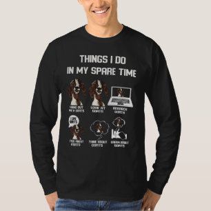 T-shirt Choses que je fais pendant mon temps libre élevage