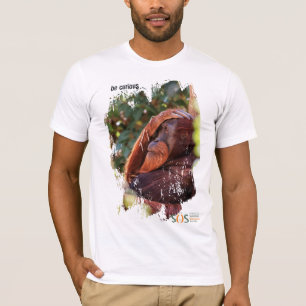 T-shirt Choses sauvages/T-shirt de société orang-outan d