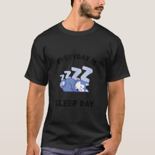 T-shirt Chou Husky Dog Tous Les Jours Sommeil Jour Sommeil