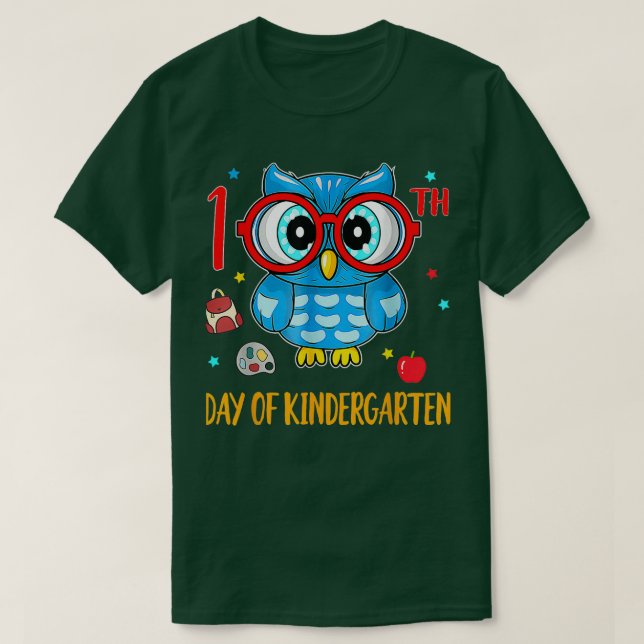 T-shirt Chouette 100e Jour De Maternelle Drôle 100 Jours (Design devant)