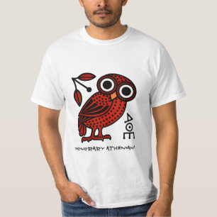T-shirt Chouette Athénienne Cute Coin grec antique