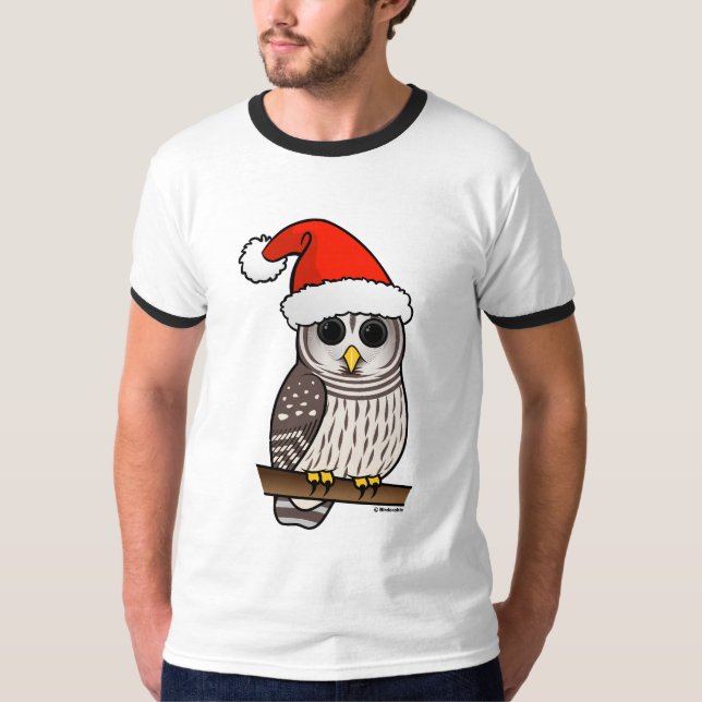 T-shirt Chouette barrée de Noël Père Noël (Devant)