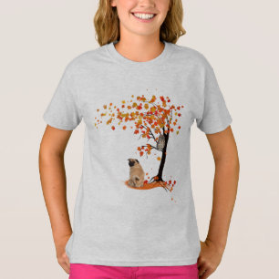 T-shirt Chouette carlin Et Arbre Automne Propriétaire Carl