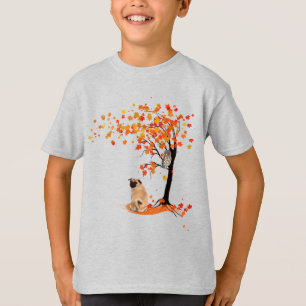 T-shirt Chouette carlin Et Arbre Automne Propriétaire Carl
