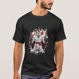 T-shirt Chouette classique de karaté animal de combat de j