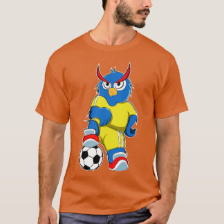 T-shirt Chouette comme joueur avec balle