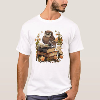 T-shirt Chouette Cottagecore Lecture