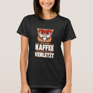 T-shirt Chouette de café pour le bureau du groupe Barista