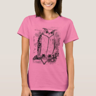 T-shirt Chouette de conception d'art à motif unique