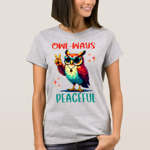 T-shirt Chouette de la Chouette Super, paisible, drôle