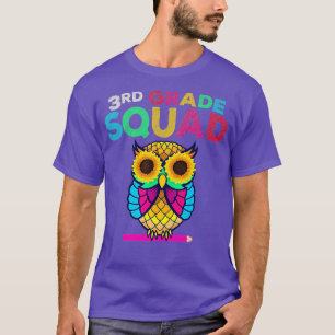 T-shirt Chouette de tournesol de 3e année