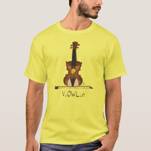 T-shirt Chouette de violon Funny Cute Kids Music