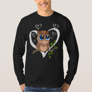 T-shirt Chouette des oiseaux de la forêt de la Chouette