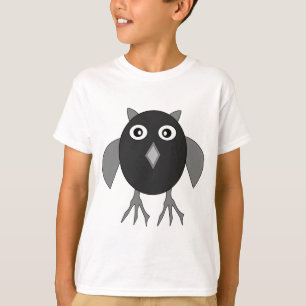T-shirt Chouette d'Halloween déplaisante Enfants T Chemise