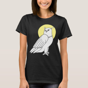 T-shirt Chouette d'illustration d'oiseaux des bois