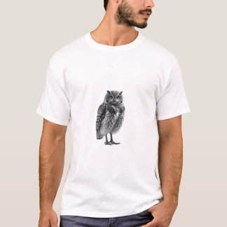 T-shirt Chouette en blanc - Symbole de sagesse Tee