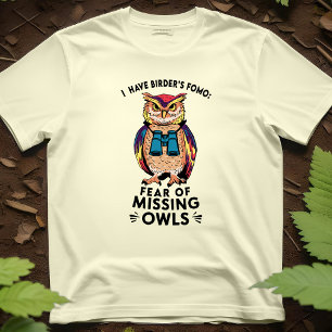 T-shirt Chouette FOMO Amusante Observation d'oiseaux Jumel