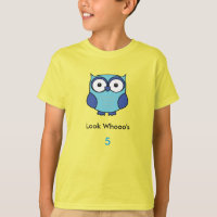 Chouette hotte personnalisée Anniversaire Bleu ave
