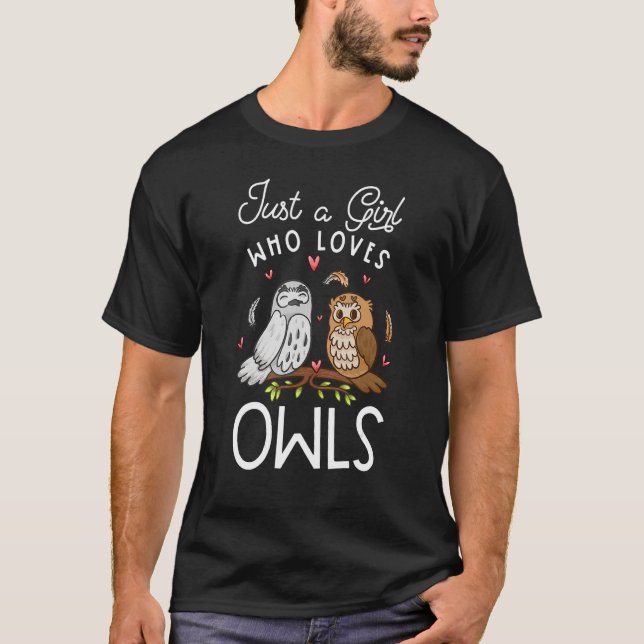 T-shirt Chouette Juste Une Fille Qui Aime Chouette Chouett (Devant)