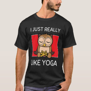 T-shirt Chouette Namaste Je Suis Ravie De Faire Du Yoga Pi