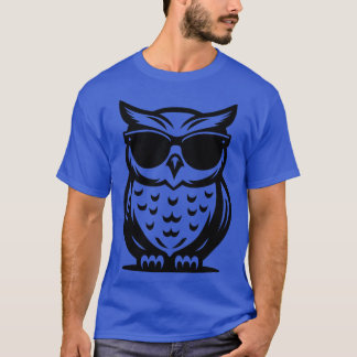 T-shirt Chouette portant des lunettes de soleil