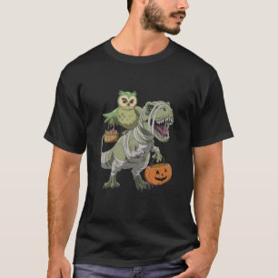 T-shirt Chouette Skeleton équitation maman Dinosaur TRex H