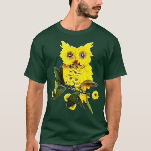 T-shirt Chouette Tournesol mignonne Eléphant Amour Tournes