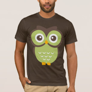 T-shirt Chouette verte T