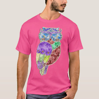 T-shirt Chouettes aquarelles
