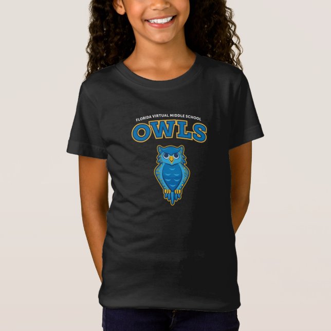 T-Shirt Chouettes du SVF, Noirs/Jeunes (Devant)
