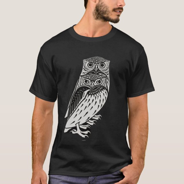 T-shirt Chouettes mignonnes (Devant)