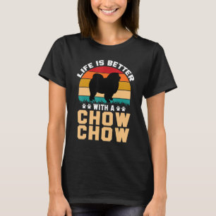 T-shirt Chow Chow amant idée cadeaux - la vie meilleure av