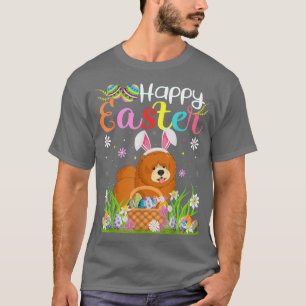 T-shirt Chow Chow Chien Bunny Oeuf Chasse Funny Chow Chow 