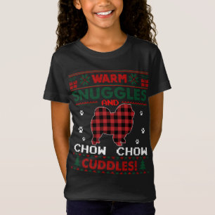 T-Shirt Chow Chow Chien de Noël Pyjama de Noël laid Swea d
