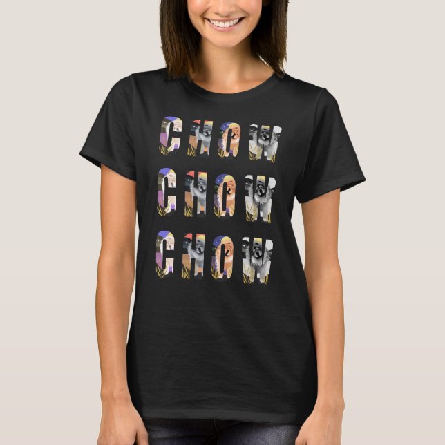 T-shirt CHOW CHOW CHOW CHOW chemises sélectionner style (Devant)