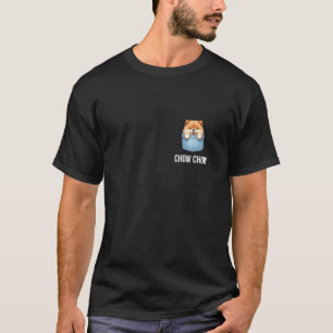 T-shirt Chow Chow dans la poche drôle de chien Débardeur d