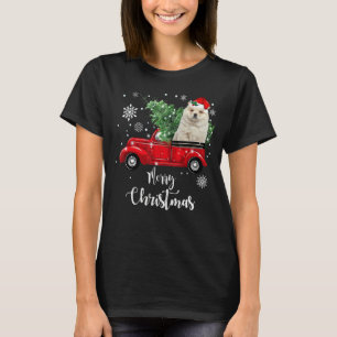 T-shirt Chow Chow Ride Camion rouge Pyjama de Noël