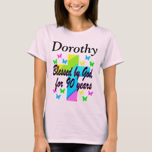 T-SHIRT CHRÉTIEN 90E ANNIVERSAIRE PERSONNALISÉ À LA CHEMIS