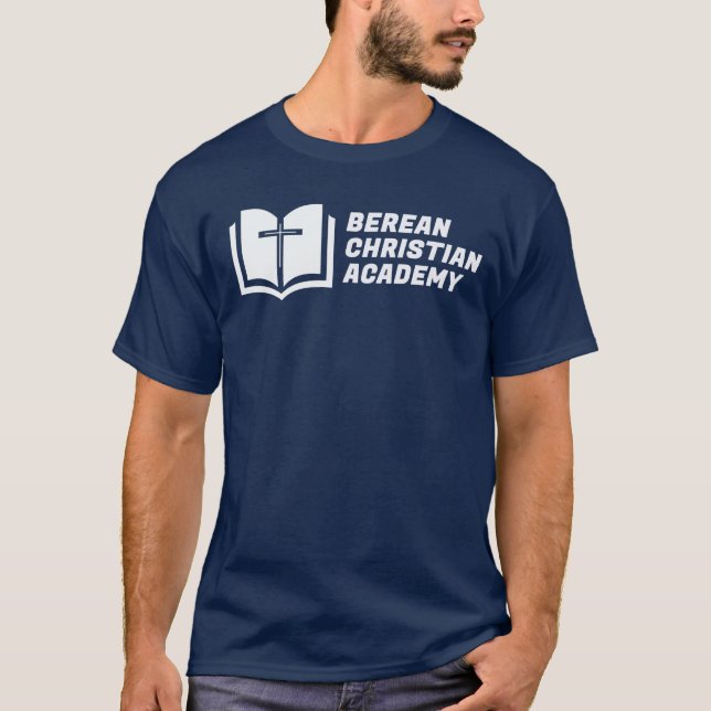 T-shirt chrétien d'académie de Berean (Devant)