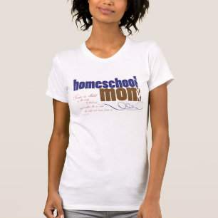 T-shirt chrétien de homeschool - maman de