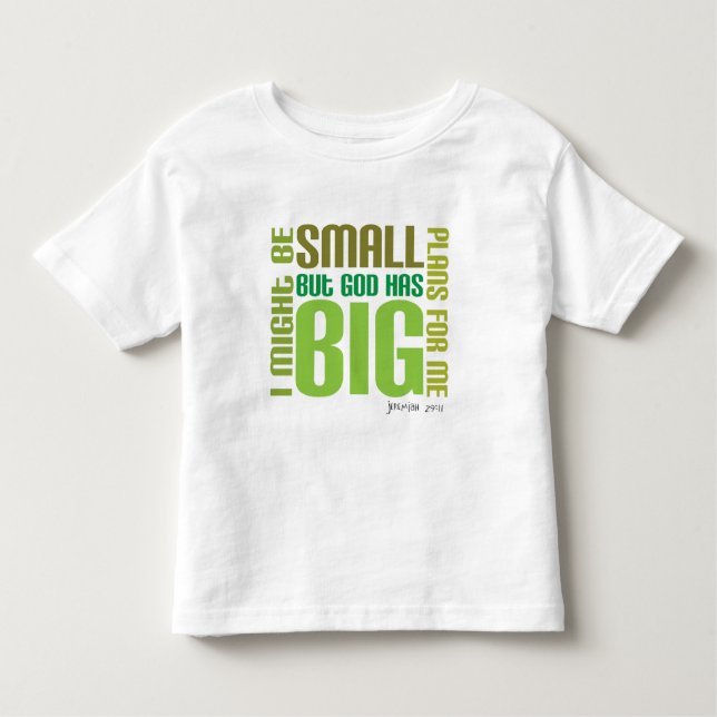 T-shirt chrétien d'enfant en bas âge de grands (Devant)