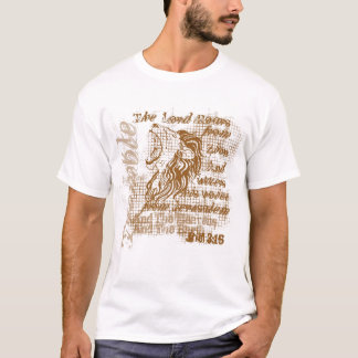 T-shirt chrétien "d'hurlement de lions"