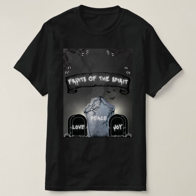 T-shirt Chrétien Halloween Fruits de Chemise de l'Esprit (Design devant)