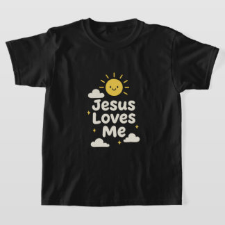 T-shirt chrétien Jésus m'aime pour les enfants mig