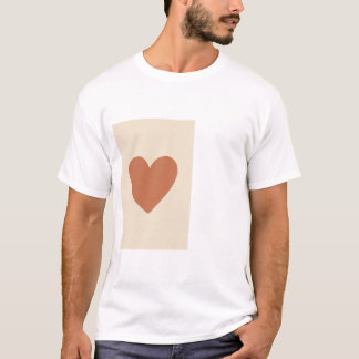 T-Shirt Chrétien Minimaliste Cœur Pastel