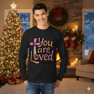 T-shirt chrétien pour hommes 'Tu es aimé'