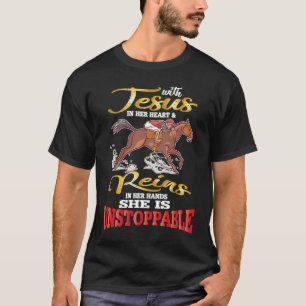 T-shirt chrétien pour une cavalière