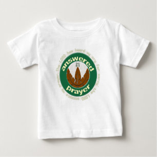 T-shirt chrétien répondu de bébé de prière