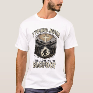 T-shirt chrétien vintage drôle Jésus Bigfoot